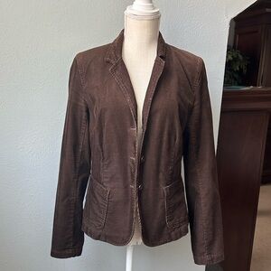 J. Crew Chocolate Brown Women's Corduroy Blazer